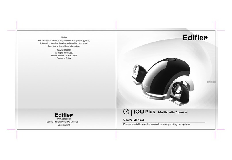EDIFIER E 1100 Plus User manual