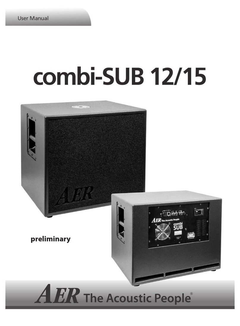 AER combi-SUB 12 user manual