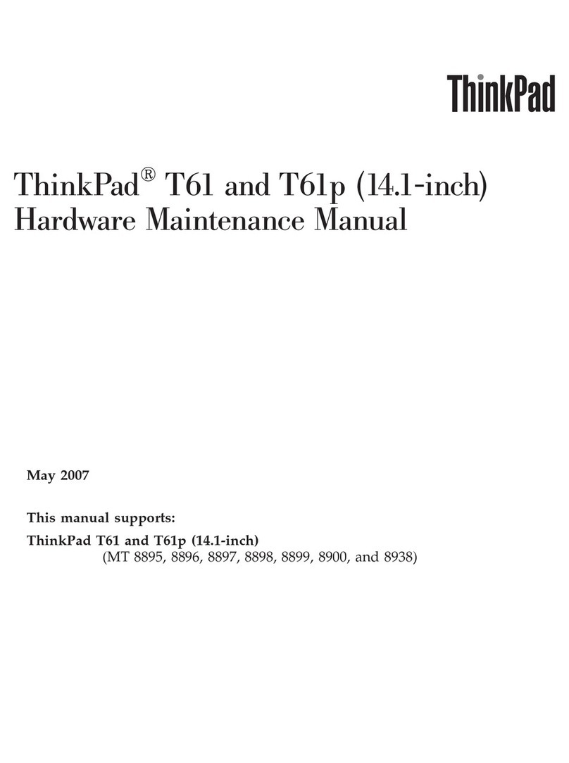 Lenovo ThinkPad T61 Owner's manual