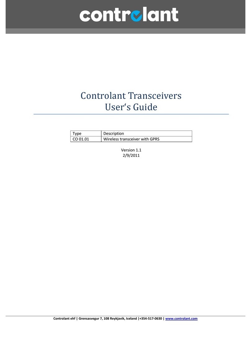 Controlant CO 01.01 user guide