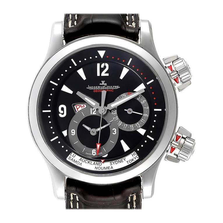 Jaeger-leCoultre Master Compressor Geographic User manual Jaeger-leCoultre Master Compressor Geographic User manual