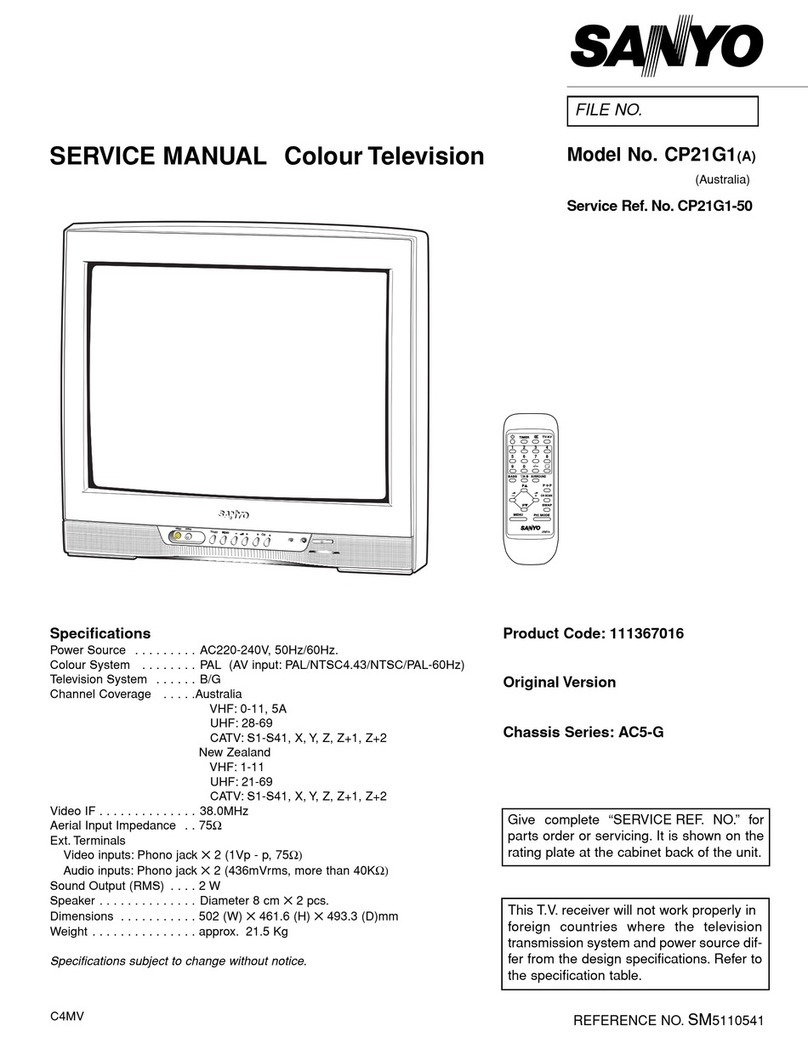 Sanyo CP21G1 User manual Sanyo CP21G1 User manual