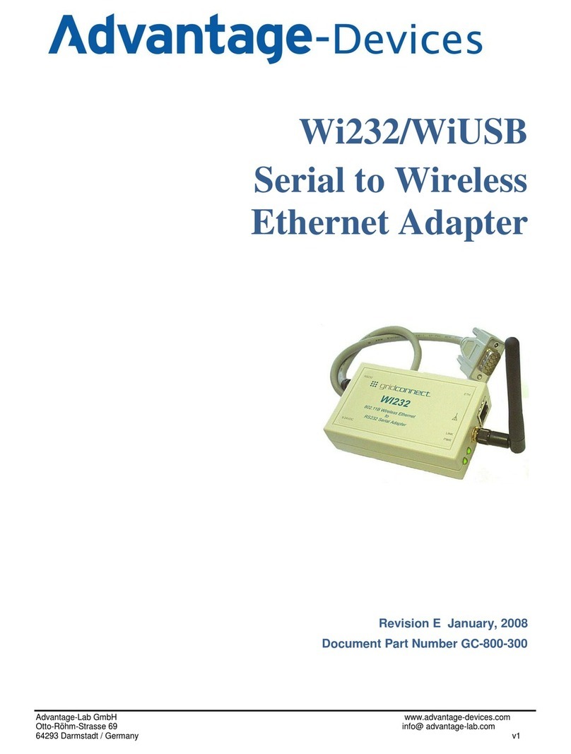 Advantage-Devices Wi232 user guide