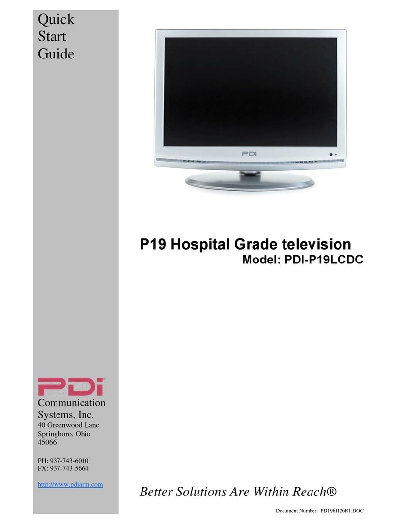PDi PDI-P19LCDC User manual