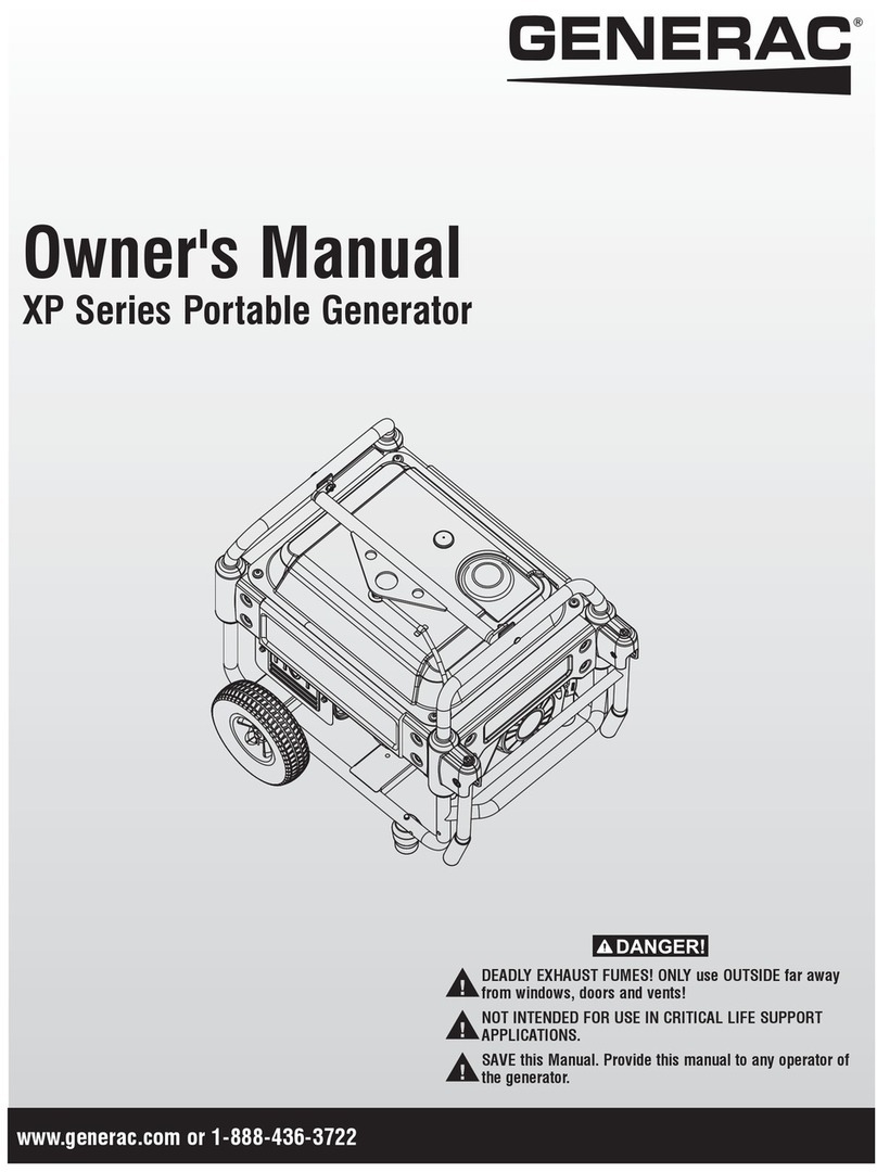 Generac Power Systems XP Series owner's manual