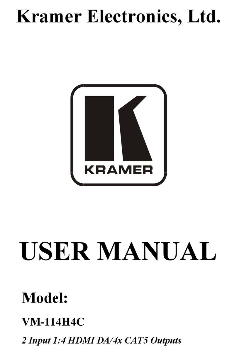 Kramer VM-114H4C User manual Kramer VM-114H4C User manual