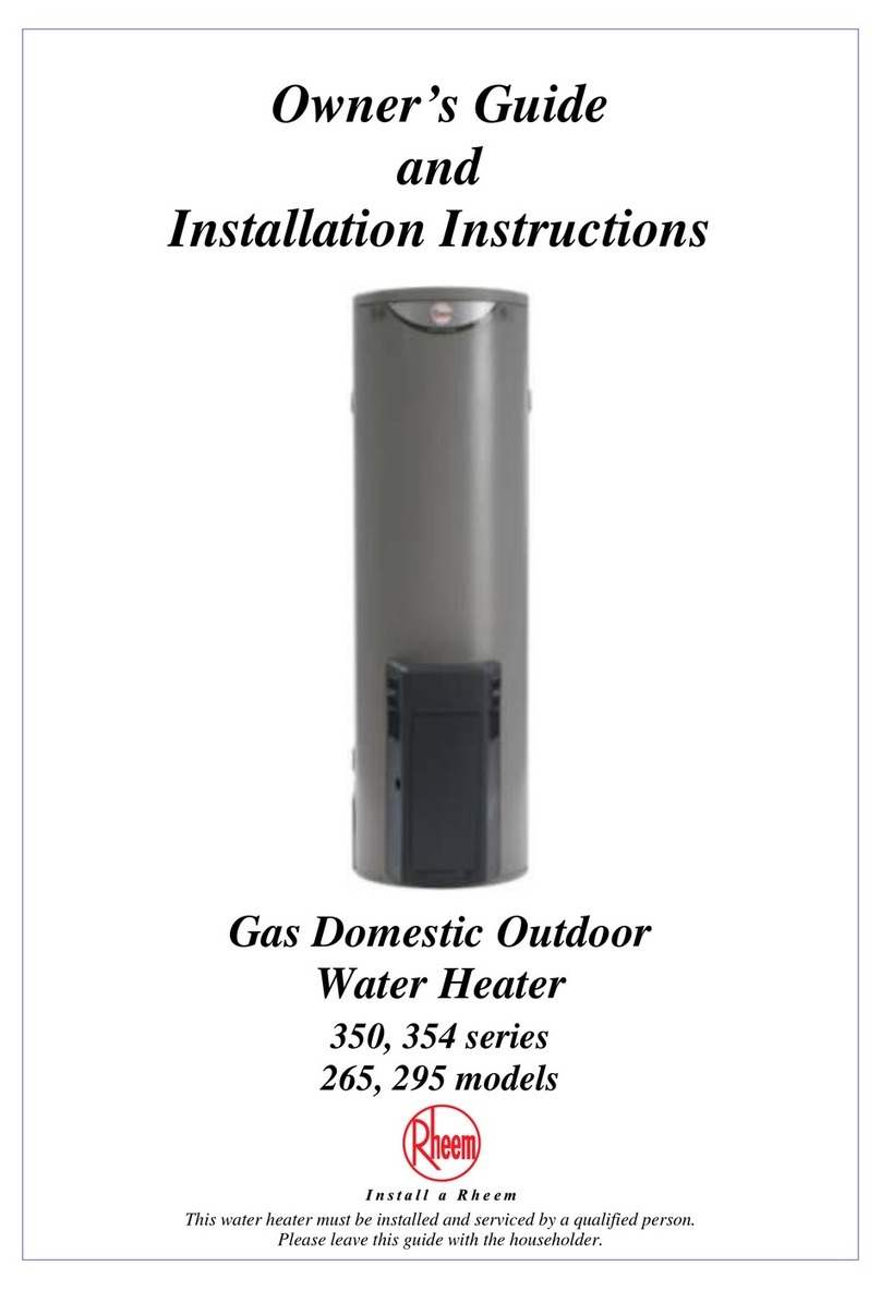 Rheem 265 series owner's guide Rheem 265 series owner's guide