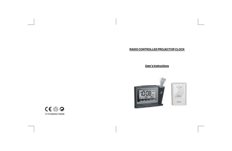 Technoline RADIO CONTROLLED PROJECTOR CLOCK User manual