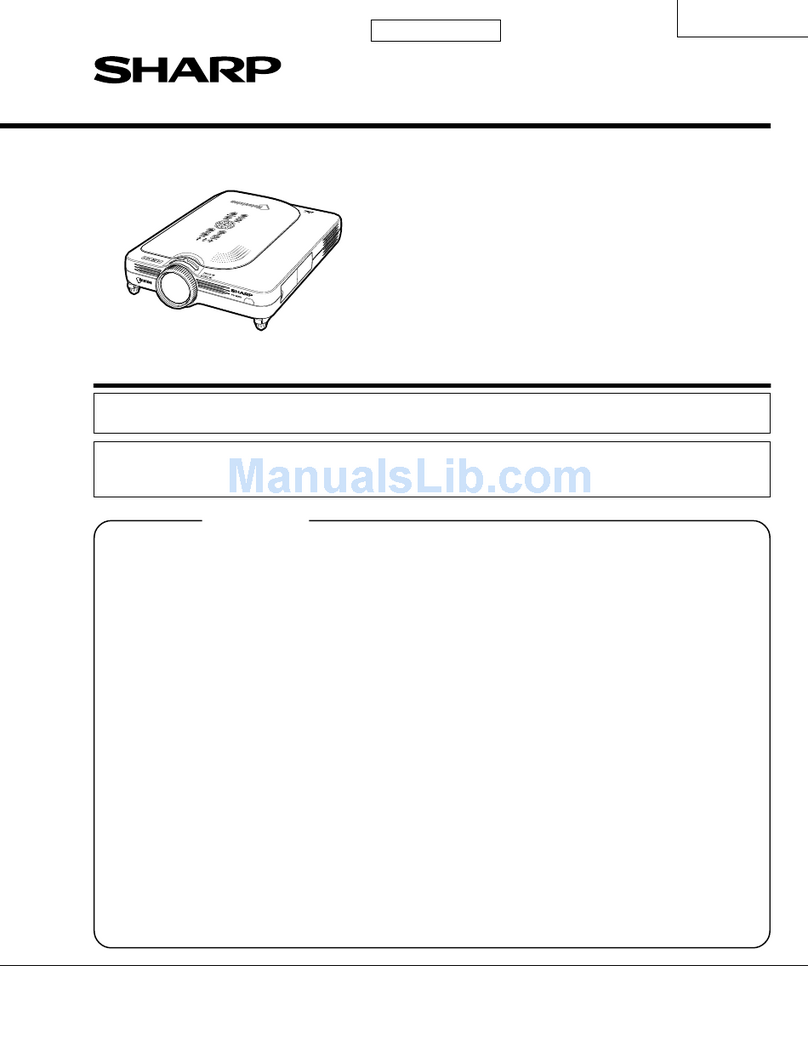 Sharp Notevision PG-M20X User manual
