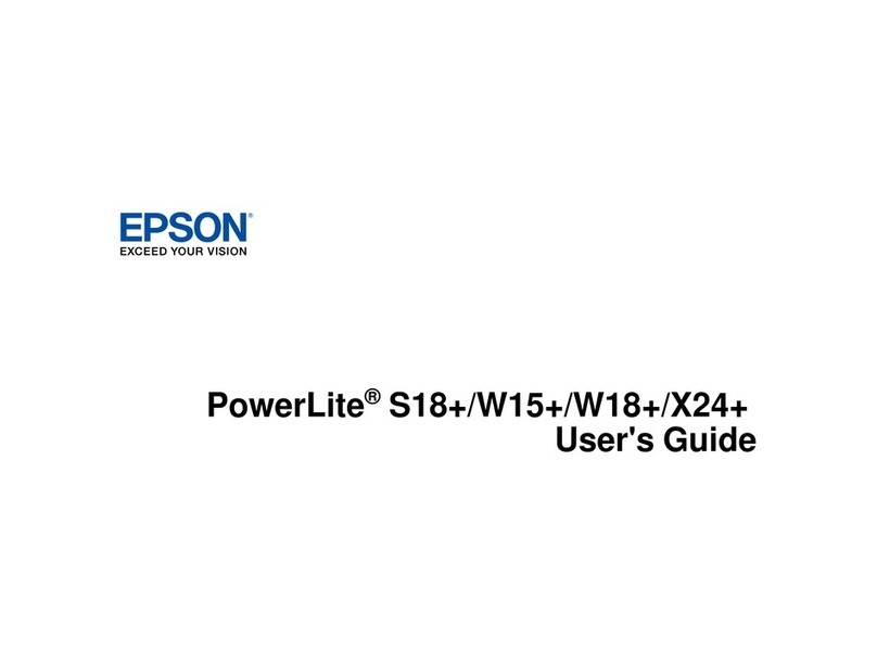 Epson PowerLite S18+ User manual