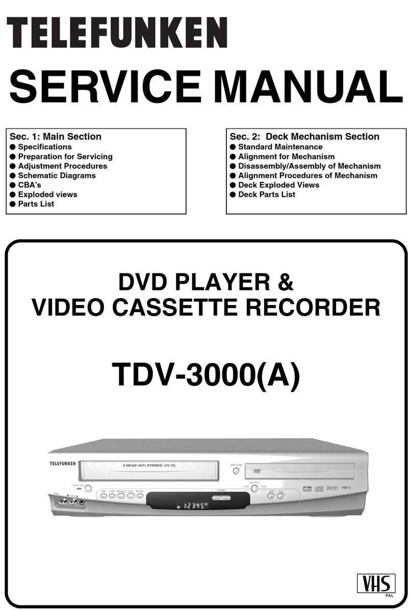 Telefunken TDV-3000A Service manual