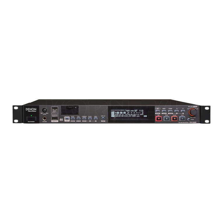 Denon DN-500R User manual