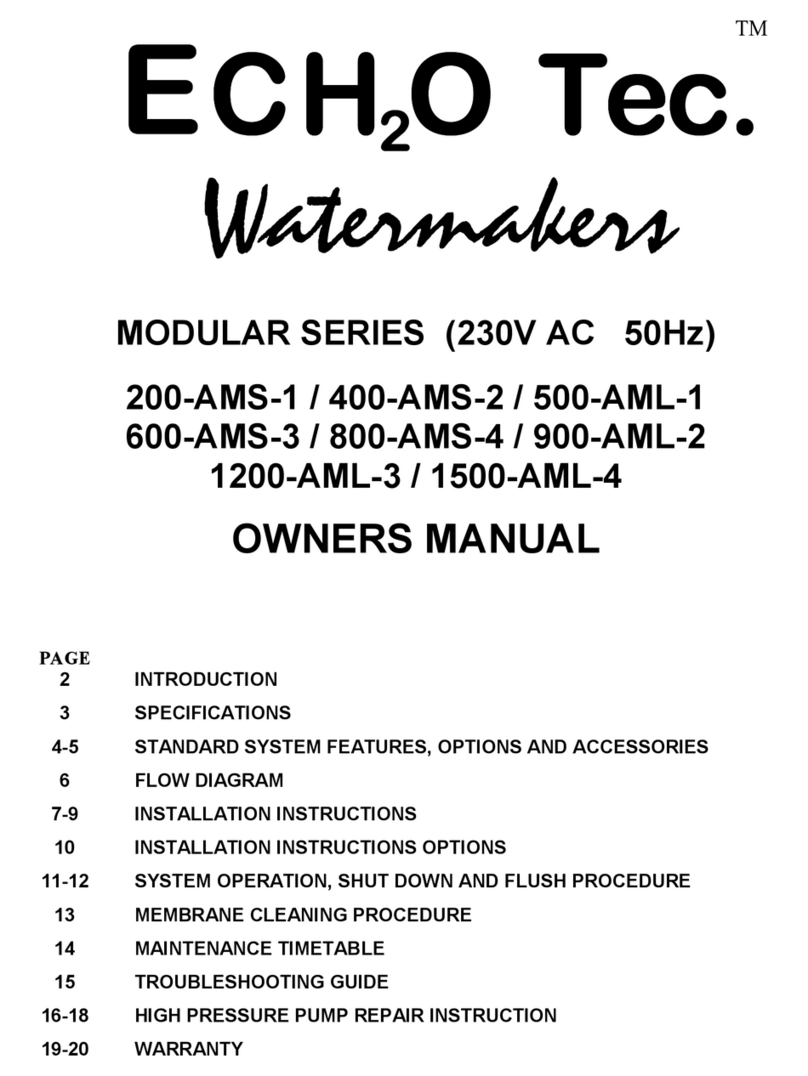 ECH2O Tec. 200-AMS-1 owner's manual