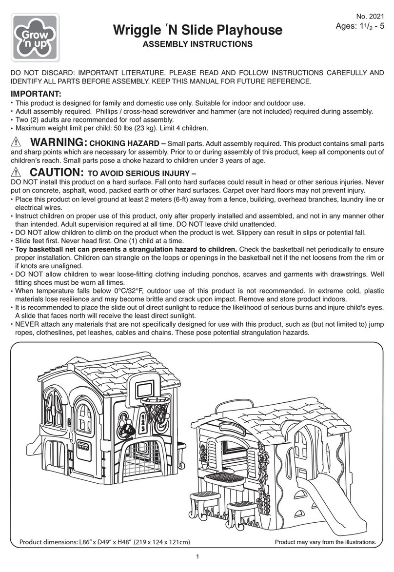 grow 'n up Wriggle N Slide Playhouse Assembly instructions grow 'n up Wriggle N Slide Playhouse Assembly instructions