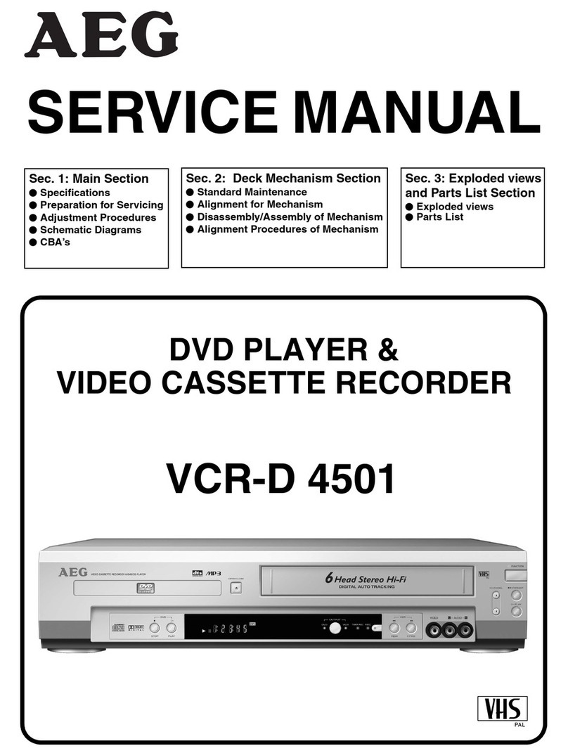 AEG VCR-D 4501 Service manual