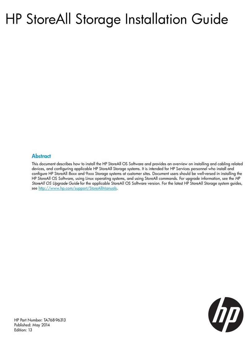 HP StoreAll Series installation guide