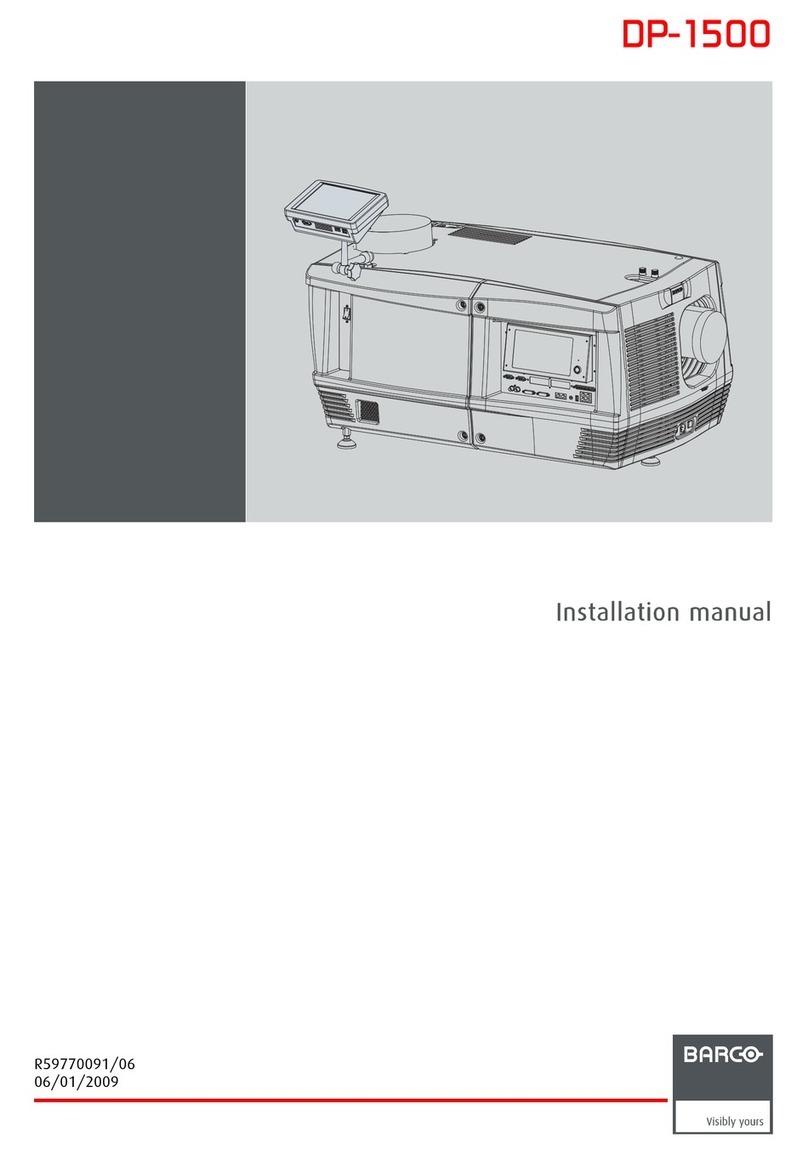 Barco DP-1500 installation manual