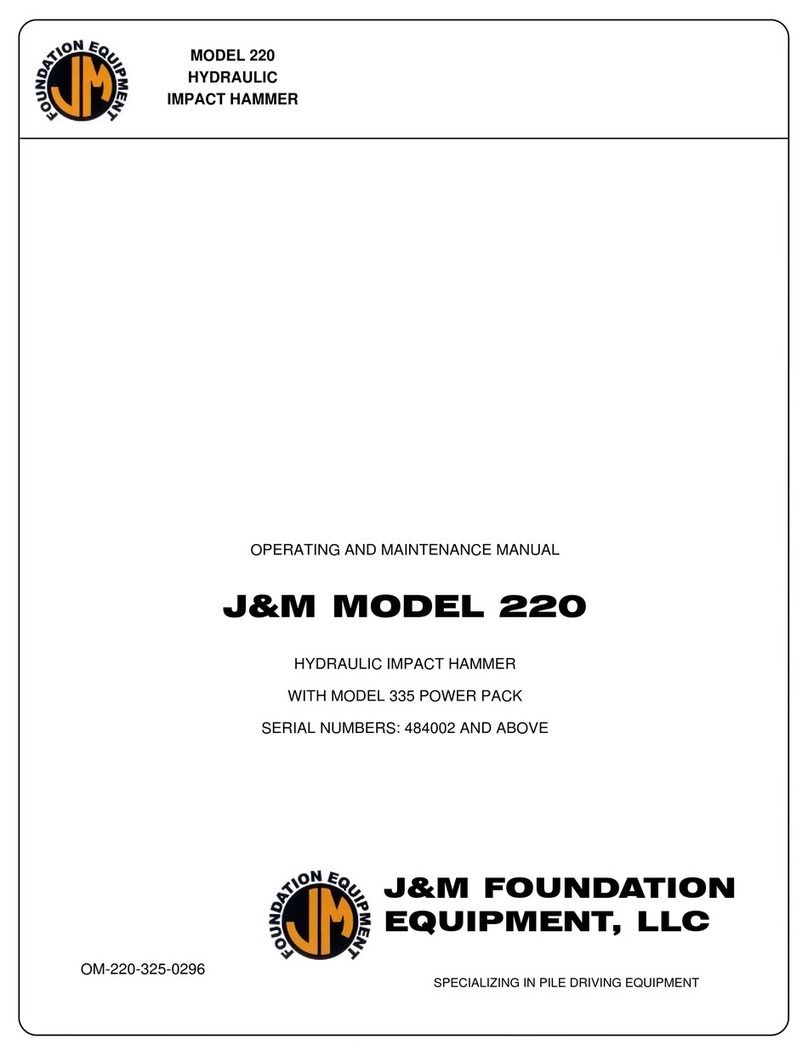 J&M 220 Operating and maintenance manual