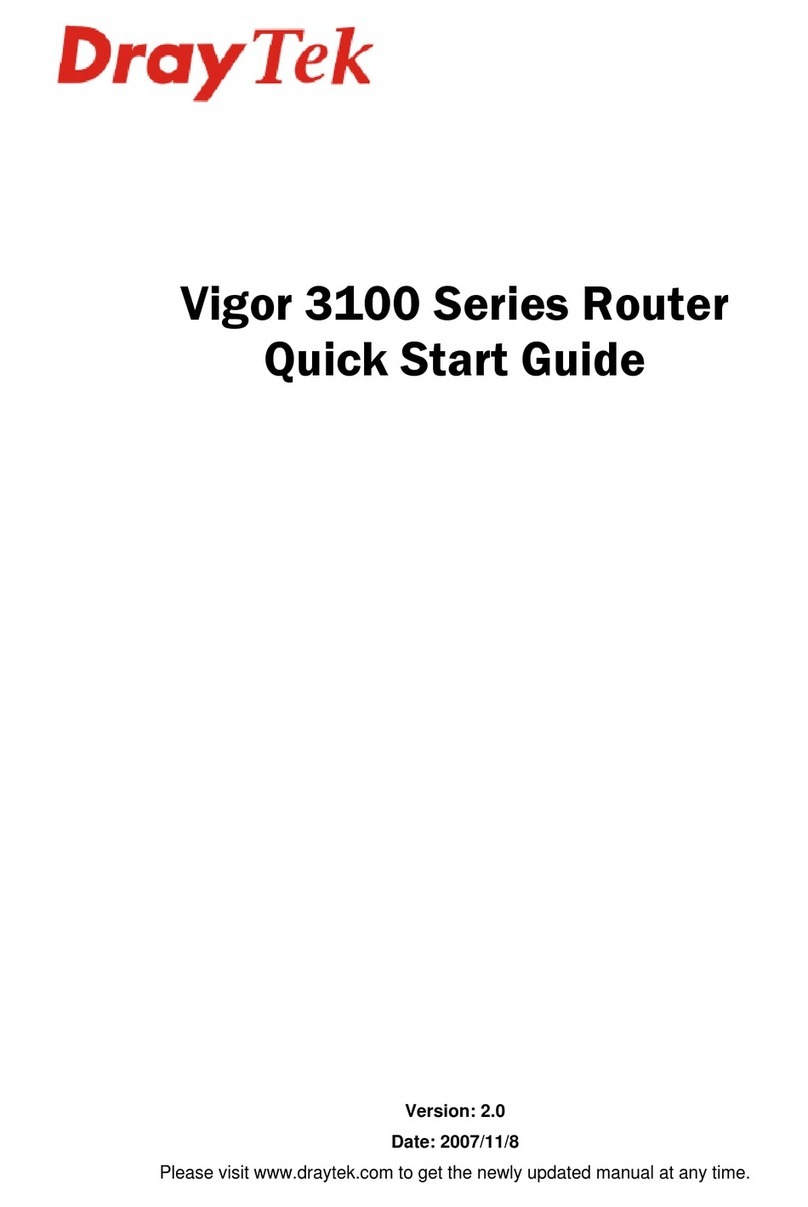 Draytek Vigor3100 User manual