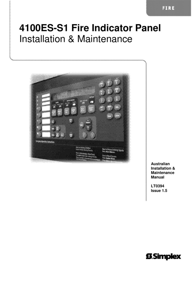 Simplex 4100ES-S1 Maintenance and service guide