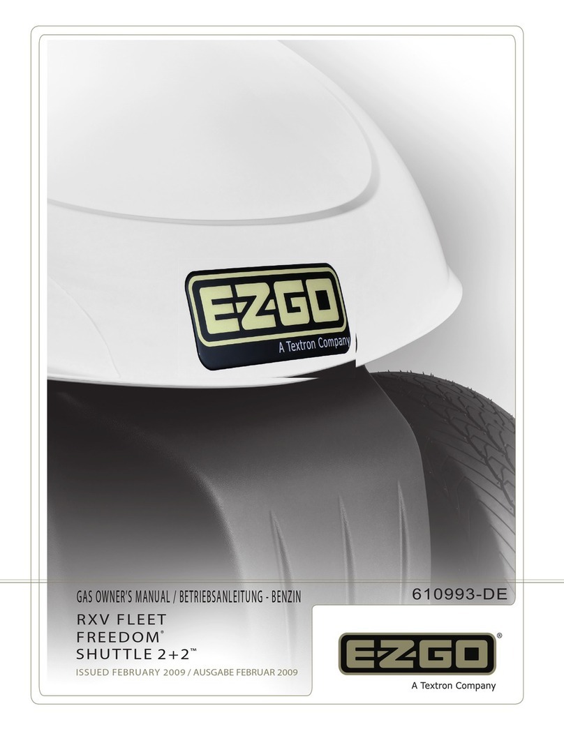 Ezgo RXV Fleet Freedom Shuttle 2+2 owner's manual Ezgo RXV Fleet Freedom Shuttle 2+2 owner's manual