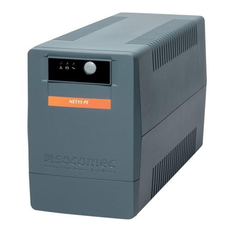 socomec NeTYS PE 1000 VA product manual socomec NeTYS PE 1000 VA product manual