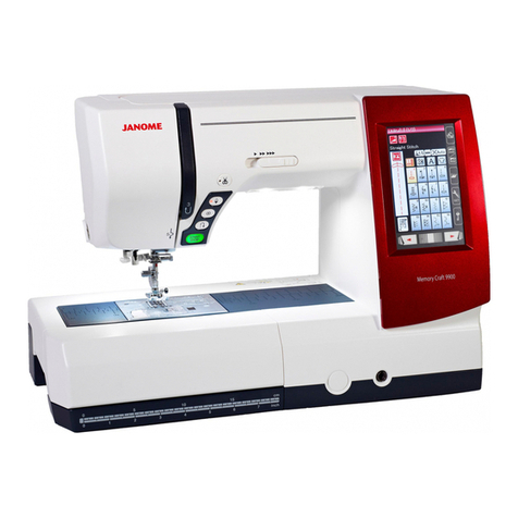 Janome Memory craft 9900 User manual Janome Memory craft 9900 User manual