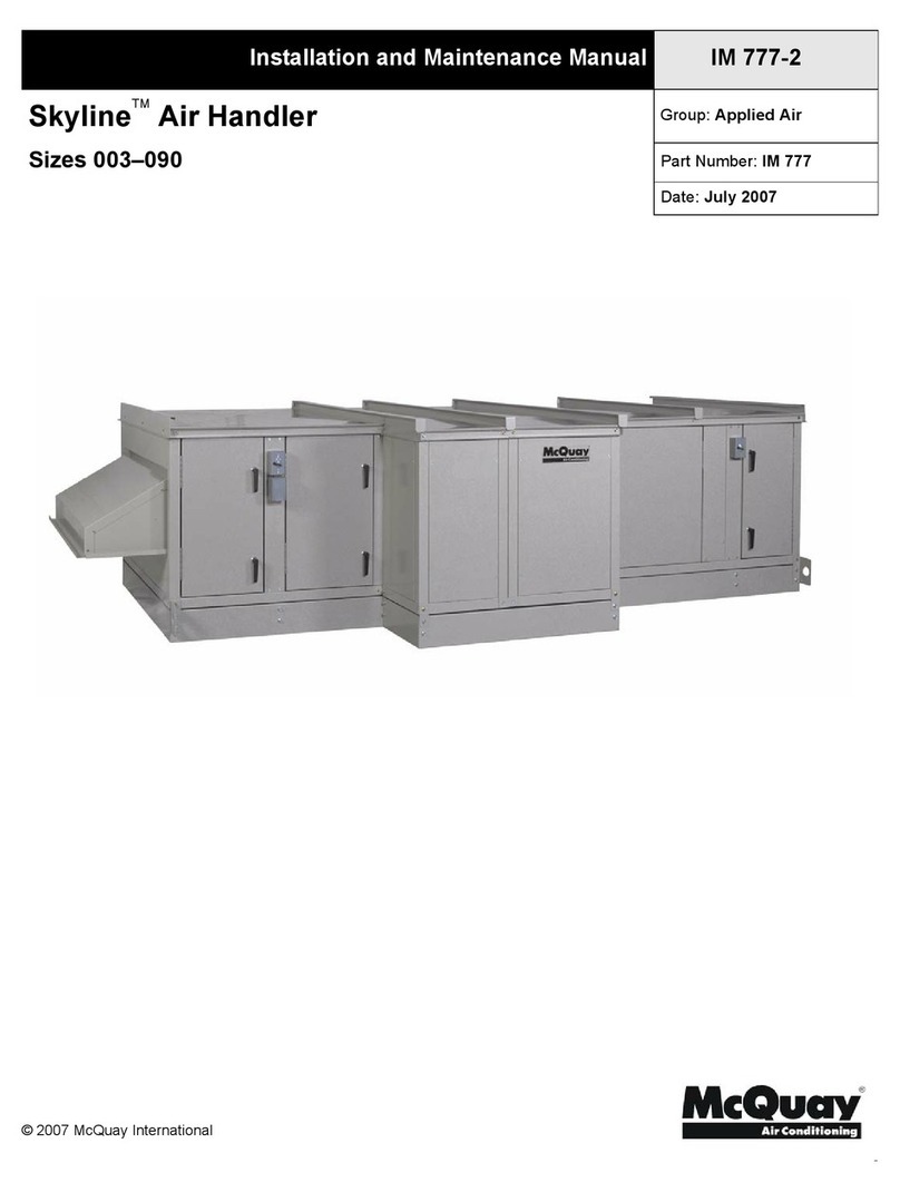McQuay Skyline IM 777-2 Manual