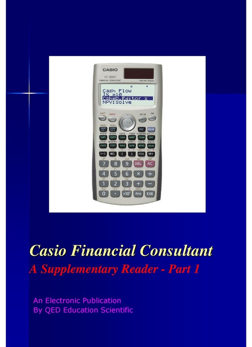 Casio Financial Consultant Manuals
