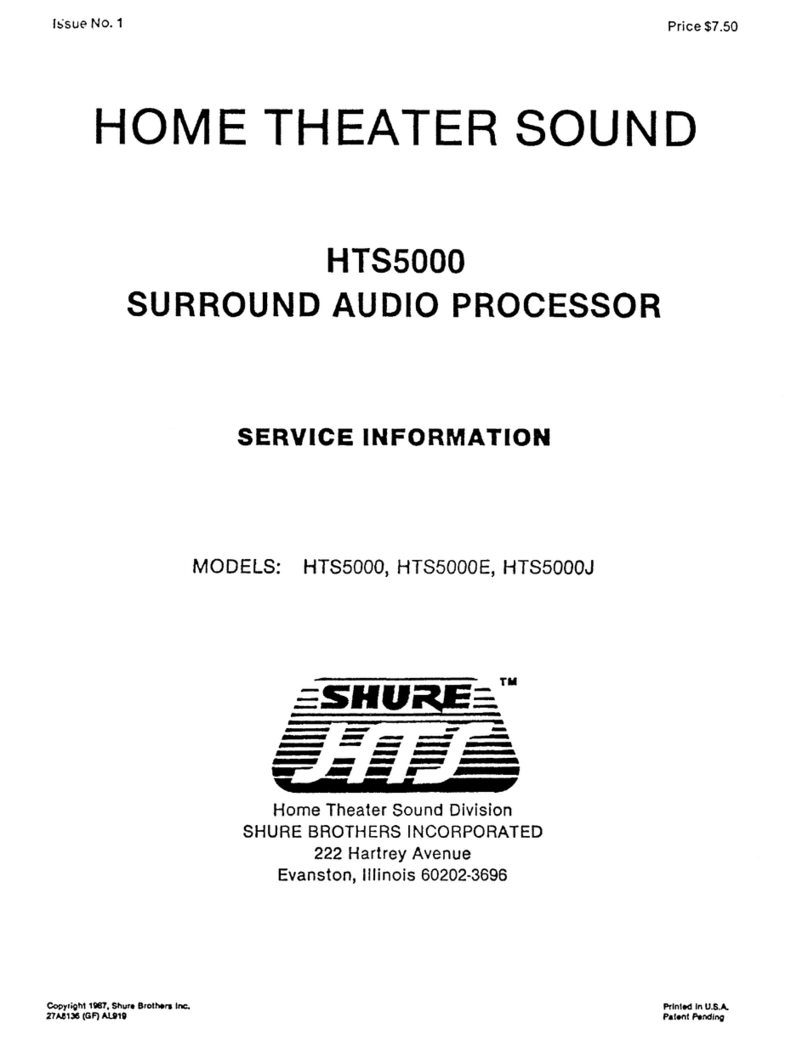 Shure HTS5000 Service information