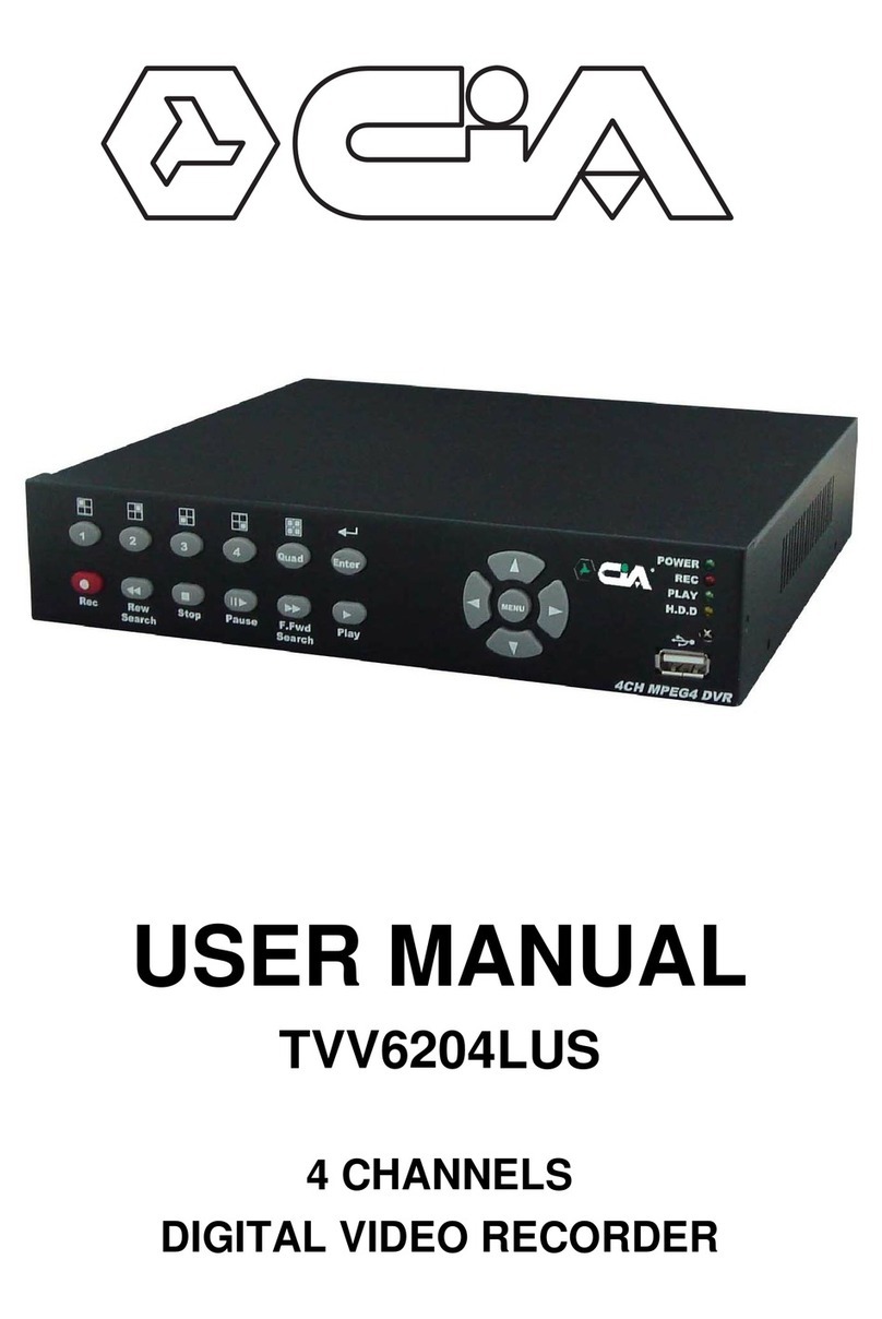 CiA TVV6204LUS User manual