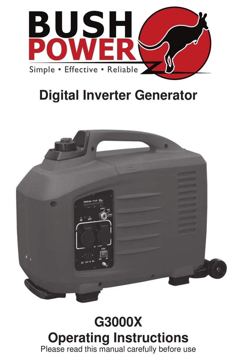 Bushpower G3000X operating instructions