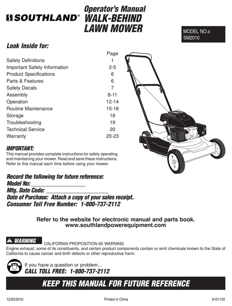 Southland SM2010 Operator's manual