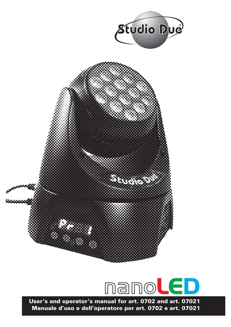 STUDIODUE nanoLED User's and operator's manual