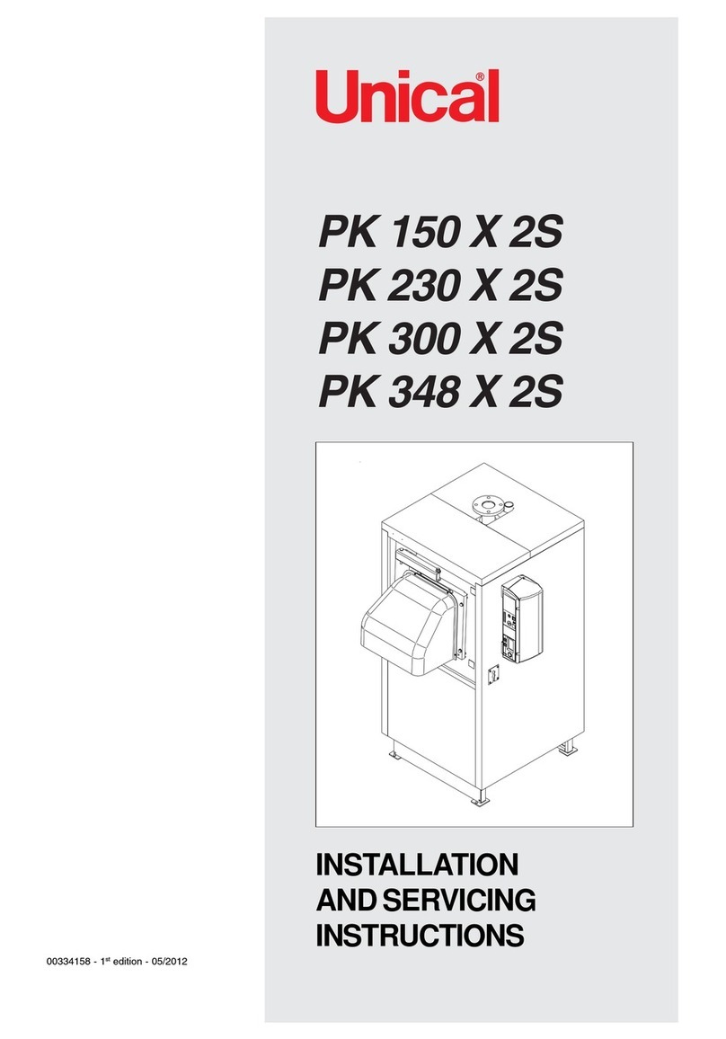 Unical PK 150 X 2S User guide Unical PK 150 X 2S User guide