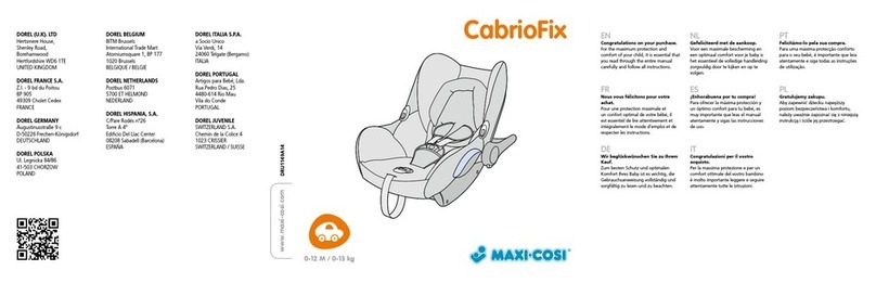 MaxiCosi 2014 Cabriofix Instructions for use