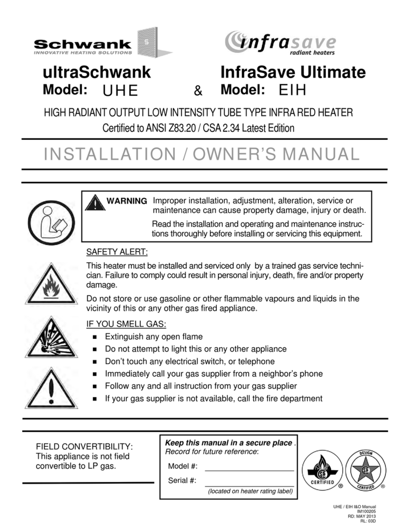 Schwank UHE Installation instructions