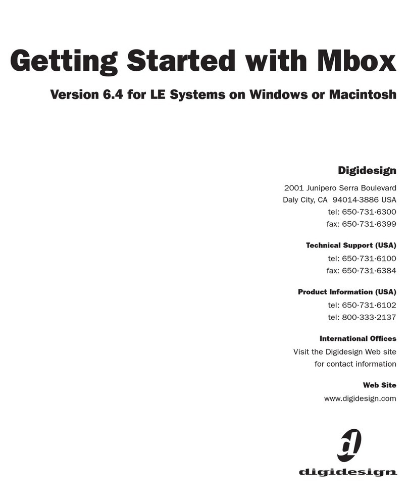 DigiDesign Mbox User manual