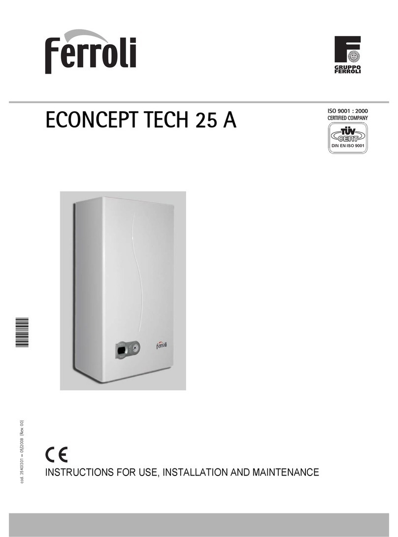 Ferroli ECONCEPT TECH 25 A Troubleshooting guide