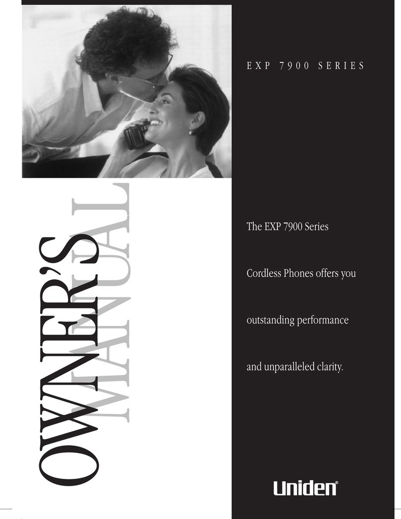 Uniden EXP 7900 Series User manual