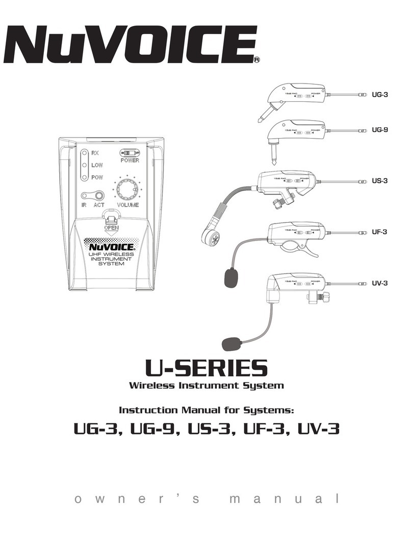 NuVoice UG-3 instruction manual