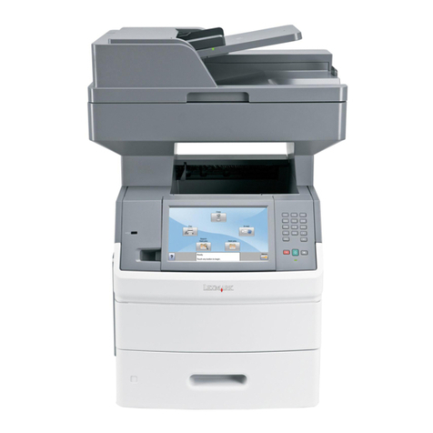 Lexmark X651DE User manual