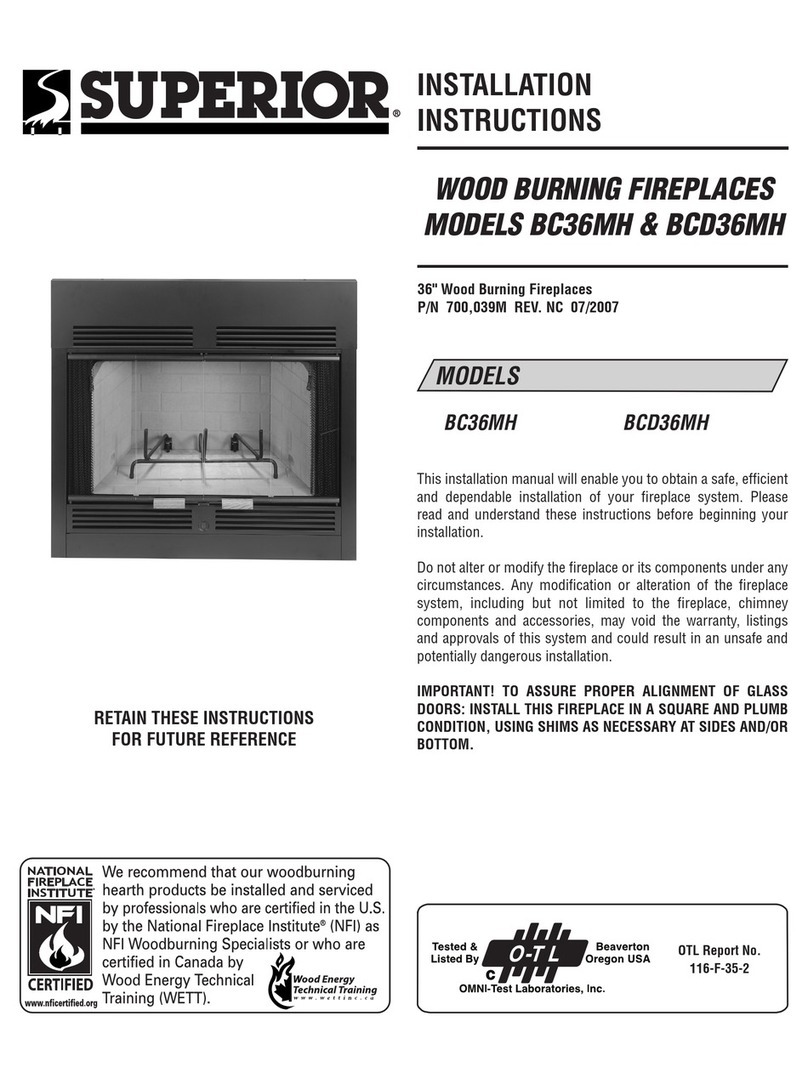Superior BC36MH User manual