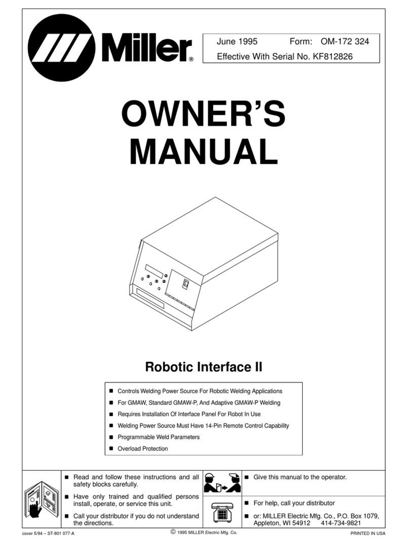 Miller Robotic Interface II User manual