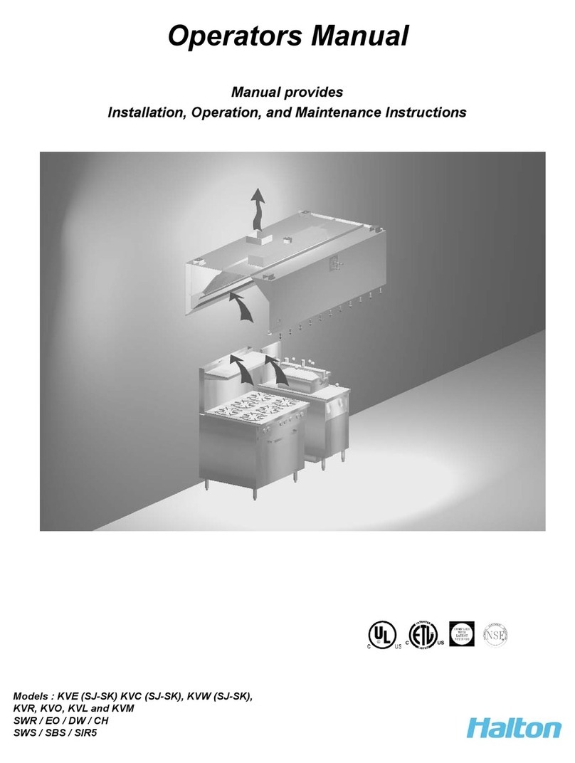 Halton KVE (SJ-SK) Operator's manual
