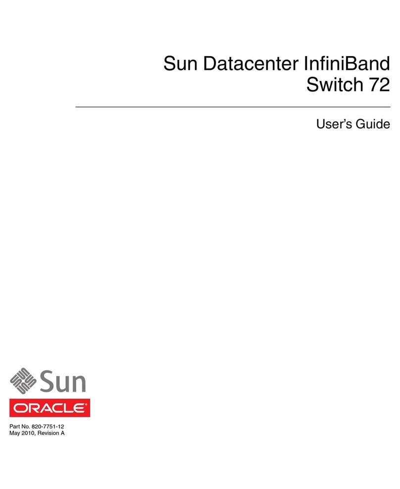 Sun Oracle Switch 72 User manual Sun Oracle Switch 72 User manual