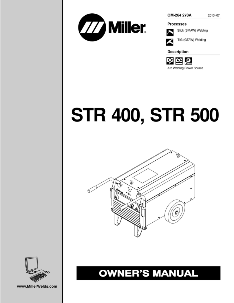 Miller STR 500 owner's manual