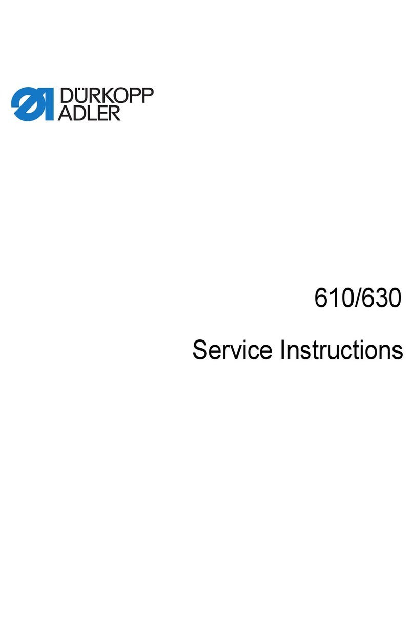 DURKOPP ADLER 610 Operating instructions