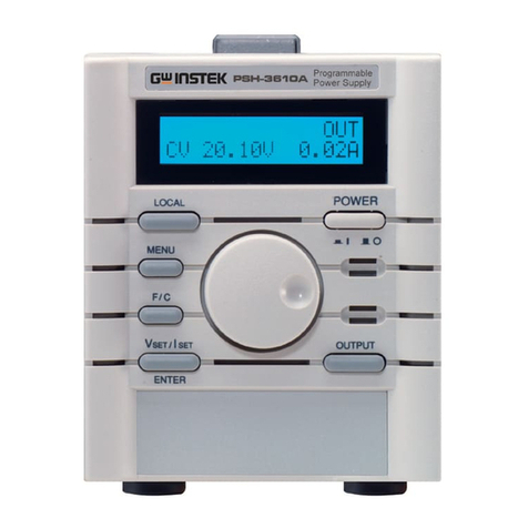 GW Instek PSH series user manual