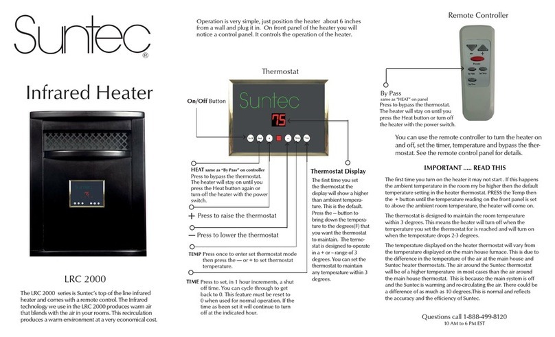 SUNTEC LRC2000 operating instructions